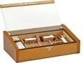 Vega (acajou) - cave à cigare avec couvercle vitré Deluxe