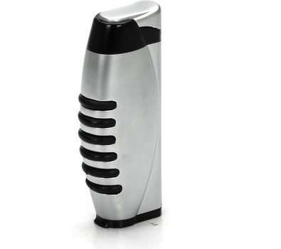 Cozy Jet Aansteker Chrome / Zwart Rubber