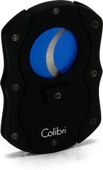 Colibri 'Cut' Dubbele Guillotine Sigarenknipper zwart/ blauw