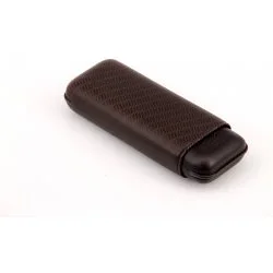 Davidoff Cigar Case XL-2 Brown Leather 'Enjoy' (étui à cigares en cuir marron)