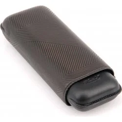 Etui à cigares Davidoff XL-2 cuir noir feuille