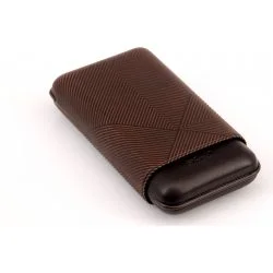 Etui à cigares Davidoff XL-3 cuir marron feuille