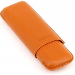 Étui à cigare en cuir Martin Wess Toro Giant Orange