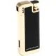 perfectSmoke briquet pipe avec amortisseur de tuyau intégré or noir