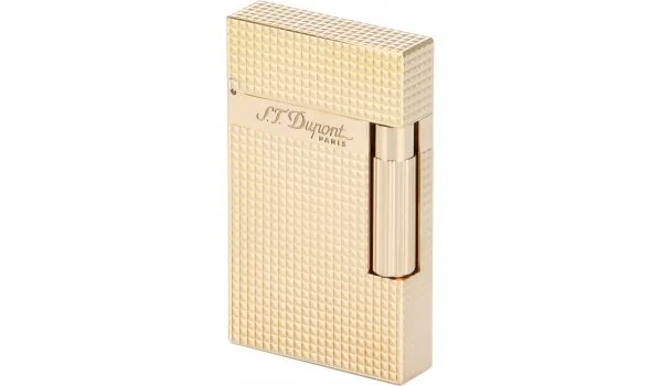 Briquet S.T. Dupont Ligne 2 16424 rose-doré motifs losanges en relief