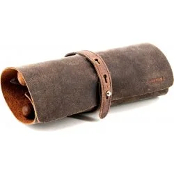 Adorini Cigar Roll En Cuir Véritable Marron