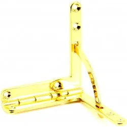 Gouden Platen Kwadrant Scharnier - Groot 60 x 56 mm
