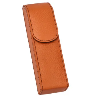 Etui à cigares de poche adorini orange avec fil noir