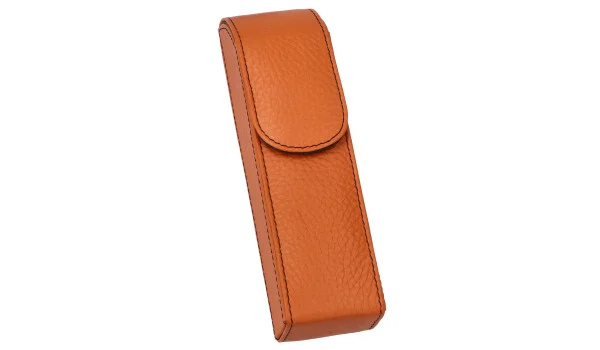 Etui à cigares de poche adorini orange avec fil noir