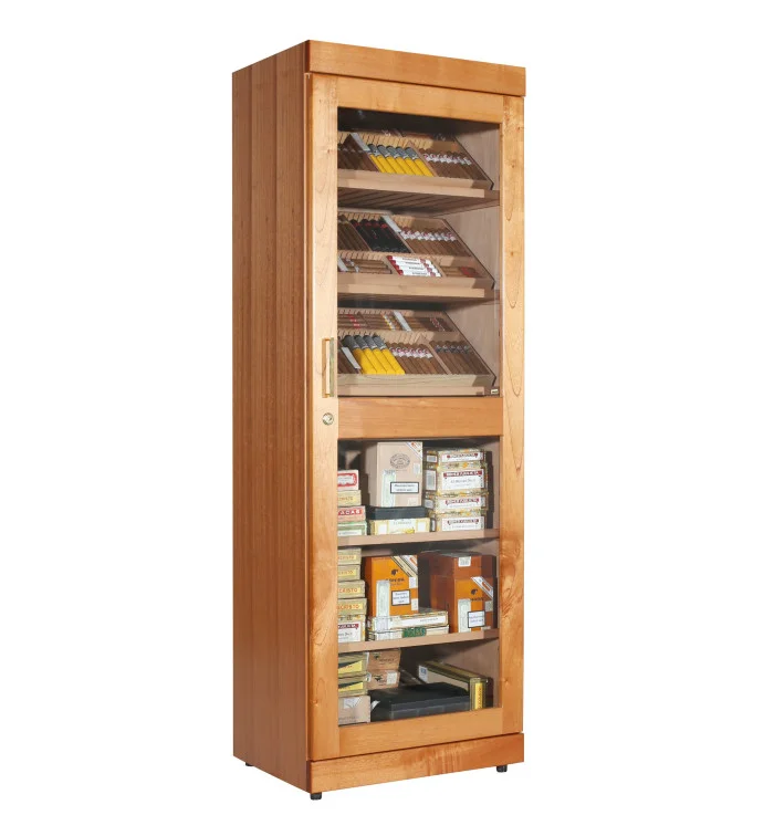 adorini Roma Humidor cederhouten kabinet met elektronische luchtbevochtiger foto 2