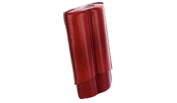 Etui à cigares Lubinski Cuir 2 Robusto rouge