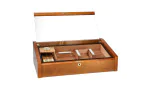 adorini Vega Deluxe Glazen Bovenkant Humidor Mahonie foto 18