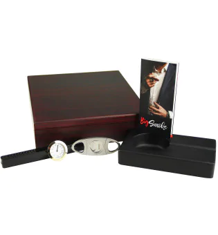 BigSmoke Humidor Set Bruin