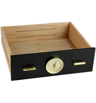 Tiroir pour adorini Cave à cigares Chianti medium noir avec trou pour l'hygromètre