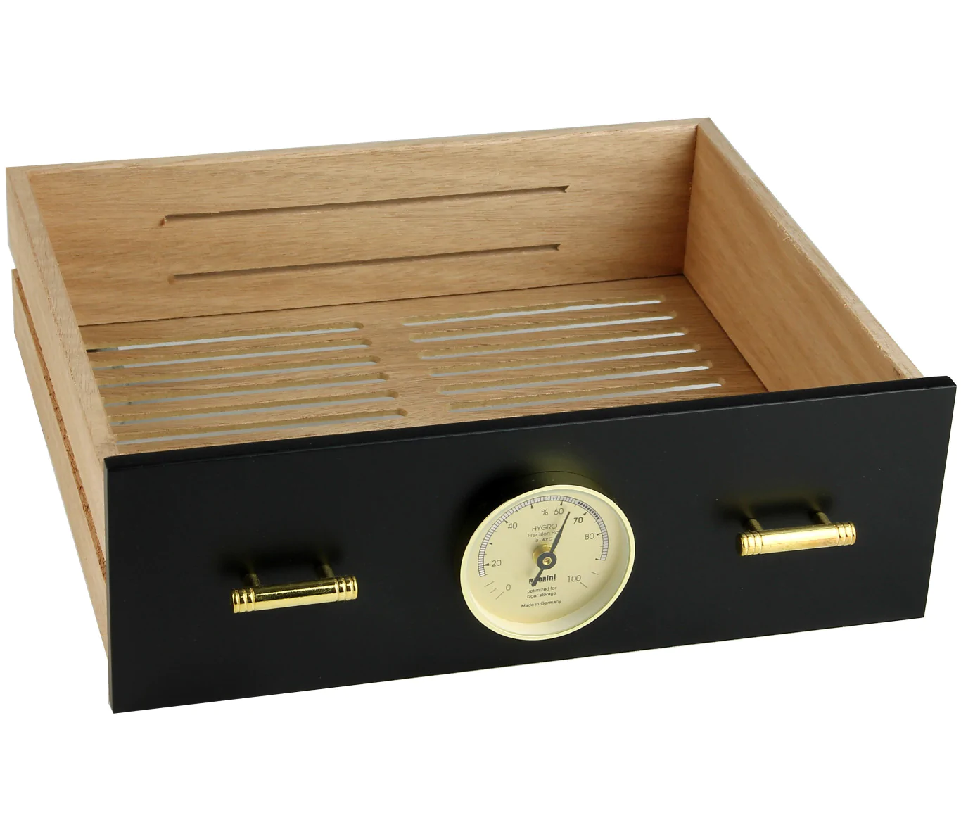 Lade voor adorini Humidor Chianti medium zwart met hygrometer gat