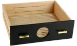 Lade voor adorini Humidor Chianti medium zwart met hygrometer gat foto 6