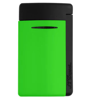 S.T. Dupont Minijet Aansteker Fluogroen 010872