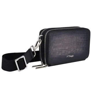 S.T. Dupont Le Grand Atelier Sac à cigares Noir en bandoulière 141052