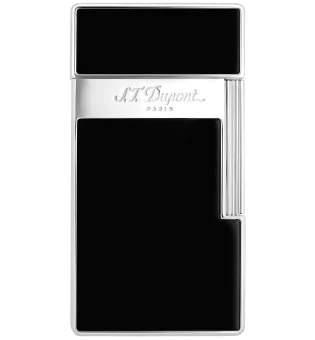 S.T. Dupont Biggy Aansteker Zwart Lak Chroom 025001