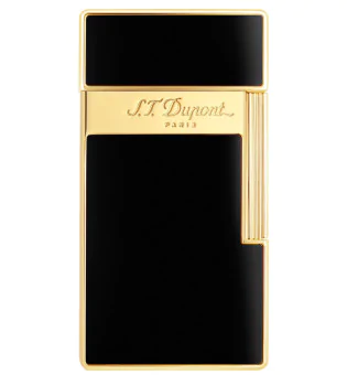 S.T. Dupont Biggy Aansteker Zwart Lak Goud 025002