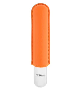 S.T. Dupont Étui à cigare Orange Chrome 183166