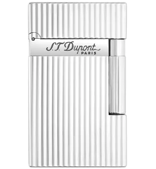 Briquet S.T. Dupont Ligne 2 rayé argenté