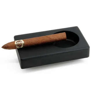 BigSmoke cendrier à cigare en bois noir pour 1 cigare