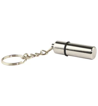 Poinçon coupeur et porte-clés argenté