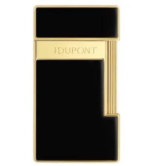 S.T. Dupont Slimmy Aansteker Zwart Lak Goud 028222