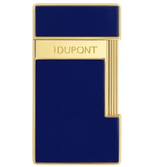 S.T. Dupont Slimmy Aansteker Blauw Lak Goud 028225