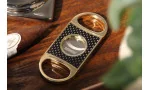 Coupe-cigare adorini 'Fusion' double lame doré édition spéciale carbone