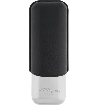 Étui à Cigares En Cuir Pour 3 Cigares - Avec Coupe-cigare En Acier Inoxydable - Doublure Cèdre - Portable, Voyage - Cadeau Amateur Cigares