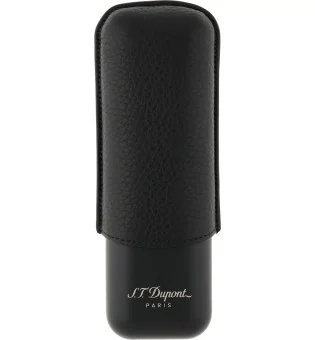 Étui à cigares S.T. Dupont  noir mat gris pour 2 cigares 183240