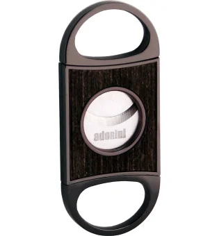 adorini 'Fusion' knipper met dubbele messen Gun Metal eik