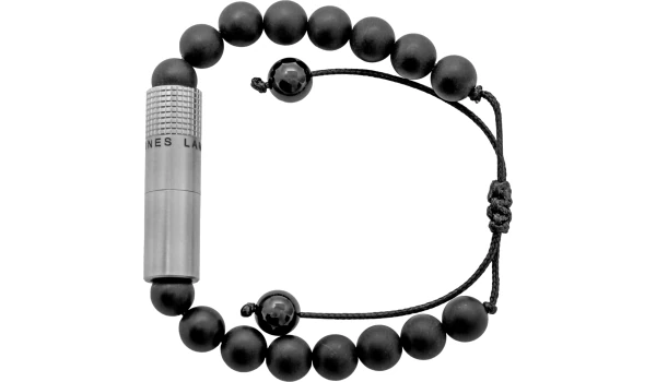 Les Fines Lames Punch Armband Onyx Mat