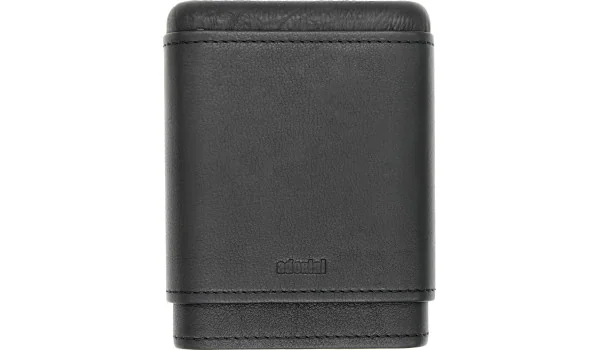 Etui adorini en cuir véritable noir pour 3-5 cigares