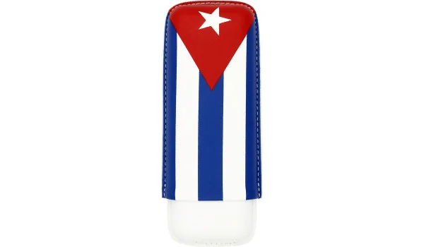 Sigarenkoker Cubaanse vlag voor 2 sigaren