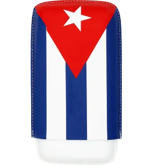 Étui à cigares Cuban Flag pour 3 cigares