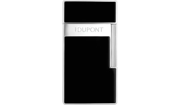 Briquet S.T. Dupont Biggy Noir Laqué Chrome 025221