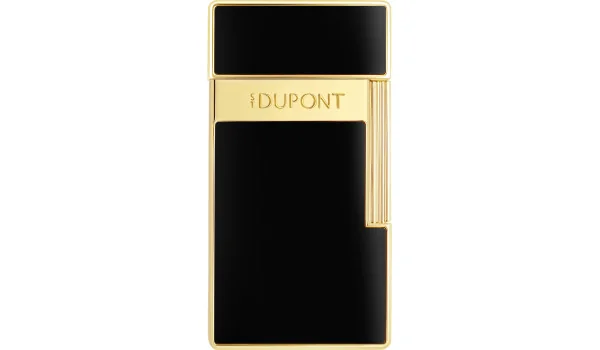 S.T. Dupont Biggy Aansteker Zwart Lak Golden 025222