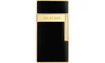 Briquet S.T. Dupont Biggy Noir Laqué Doré 025222