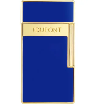 S.T. Dupont Biggy Aansteker Blauw Lak Goud 025225