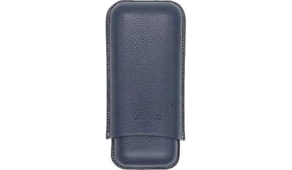 Jemar Leren Dubbele Sigarenkoker Rand Beruga Blauw 464/2