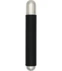 adorini Satin Steel Case Single with black Leather (Étui en acier satiné simple avec cuir noir)