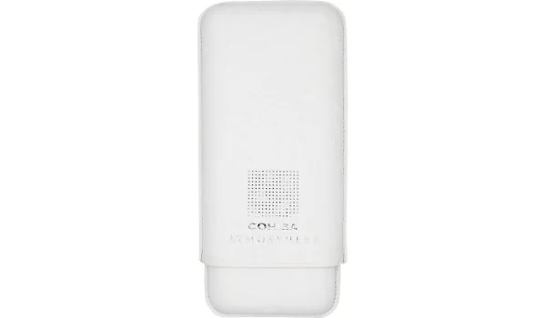 Etui à cigares Cohiba Atmosphere Cuir blanc et argent