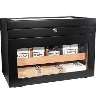adorini Humidor Portico Deluxe Zwart
