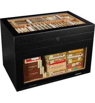 adorini Humidor Portico Deluxe Zwart