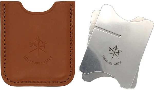 Les Fines Lames Sigarenbankje Met Leren Etui Bruin