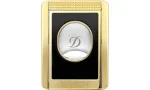 S.T. Dupont dubbelmes-snijder met sigarenhouder, zwart en goud 003553