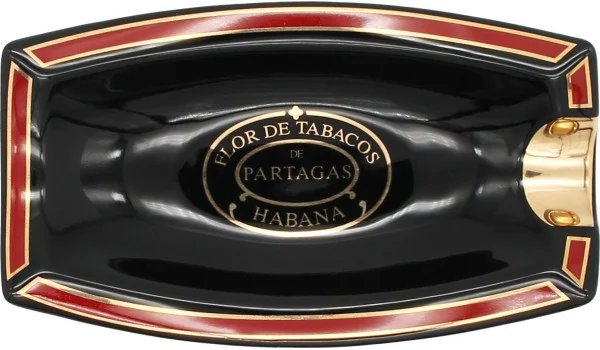 Partagas asbak zwart enkel
